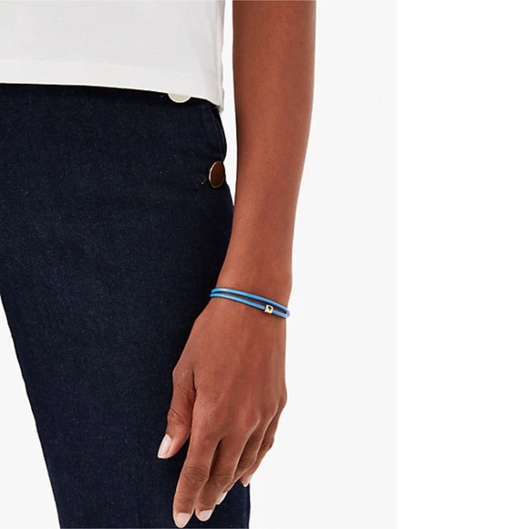 KATE SPADE • Blue Wrapped Up Wrap Layered Bracelet - Picture 4 of 5